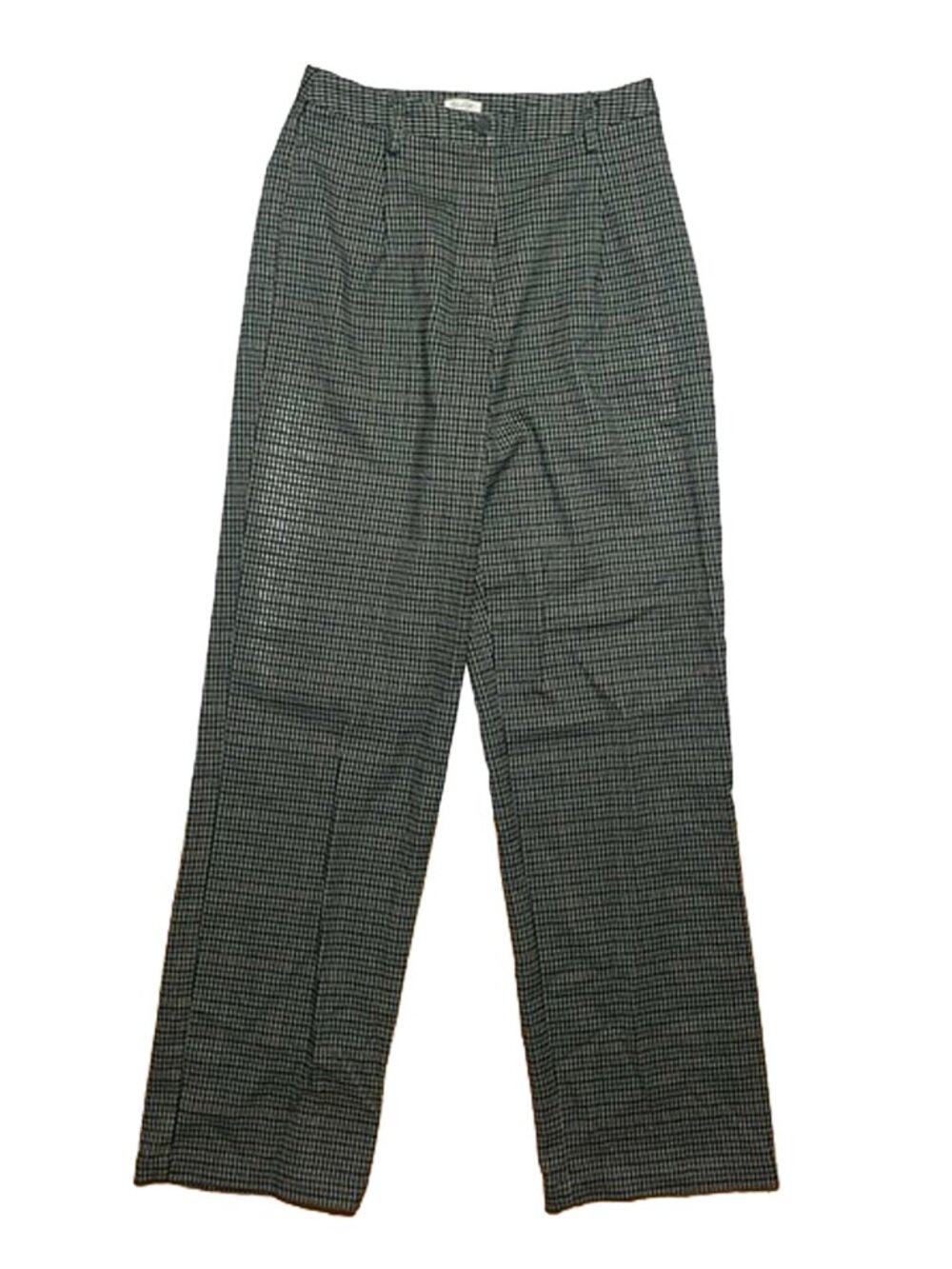 High-Waisted Wide-Leg Pleated Trousers